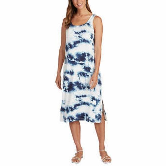 Matty M Ladies' Tank Dress Blue - Picture 1 of 4